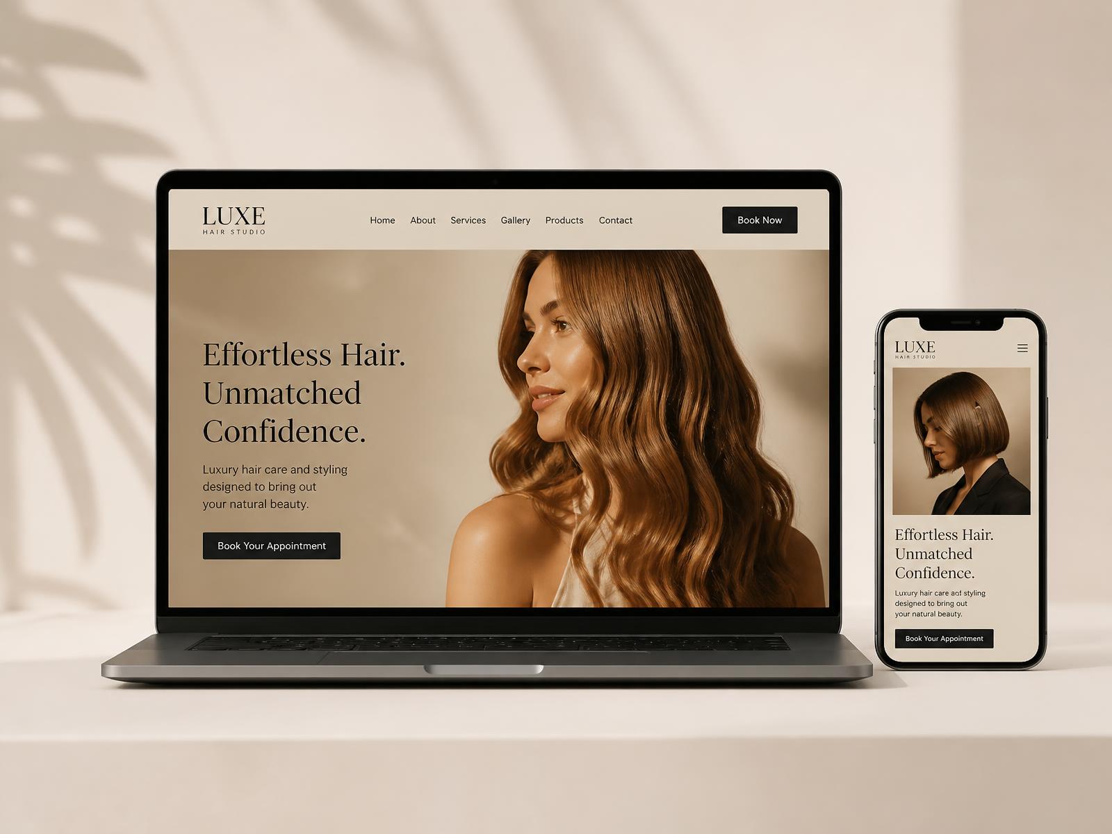 Hair Salon Website — Website Design